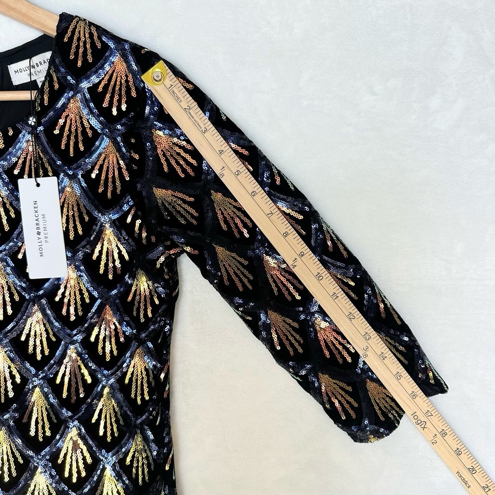 Molly Bracken Sequin Mini Dress‎ - Picture 6 of 10
